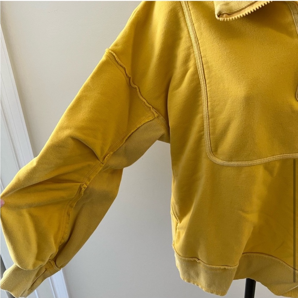 Free People Movement In the Clouds half zip Pullover Sweater sweatshirt Top - Picture 8 of 13